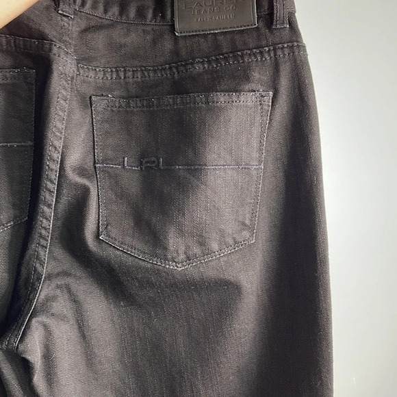 RALPH LAUREN LRL Classic Fit Straight Leg Jeans Black Mid Rise Retro Preppy 8 - Picture 5 of 10